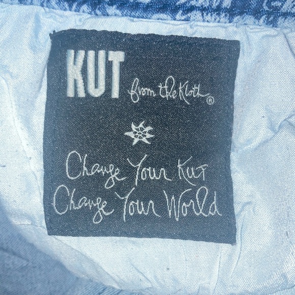 HP! Kut From the Kloth Paisley Bohemian Skinny Jeans Size 10 - Picture 6 of 8